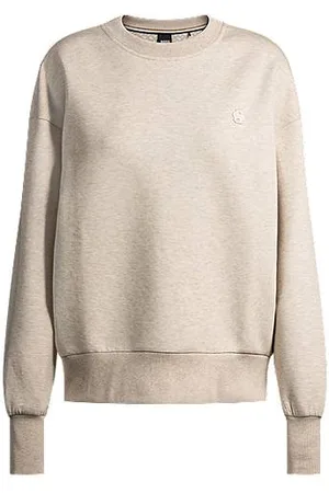 HUGO BOSS Cotton-blend sweatshirt with Double B monogram