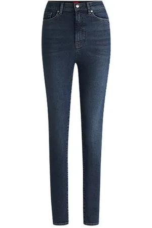 HUGO BOSS Skinny-fit jeans in navy stretch denim