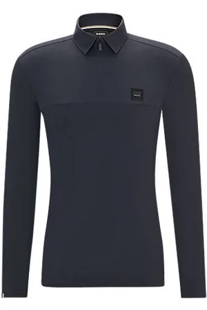 HUGO BOSS Equestrian training polo shirt in quick-dry material