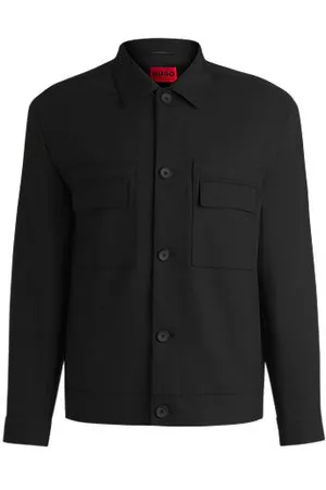 HUGO BOSS Modern-fit jacket in stretch twill