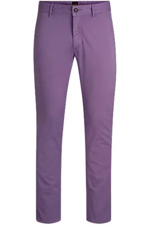 HUGO BOSS Slim-fit chinos in stretch-cotton satin