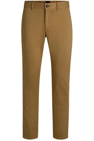 HUGO BOSS Slim-fit chinos in stretch-cotton satin
