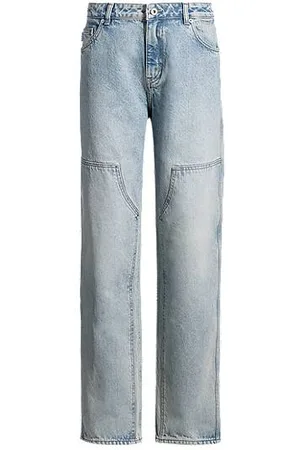 HUGO BOSS Baggy-fit jeans in blue rigid denim