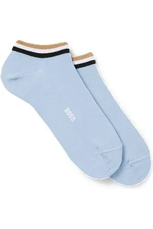 HUGO BOSS Two-pack of ankle-length socks with signature stripes