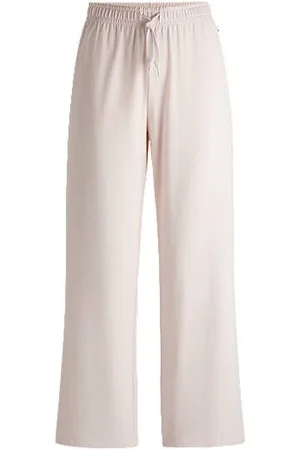 HUGO BOSS Stretch-cotton pyjama bottoms with branded cords