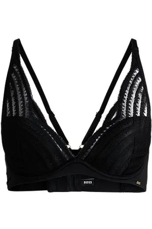HUGO BOSS Underwired bra with padded cups and lace detailing