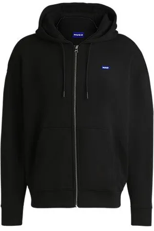 HUGO BOSS All-gender relaxed-fit hoodie in cotton terry