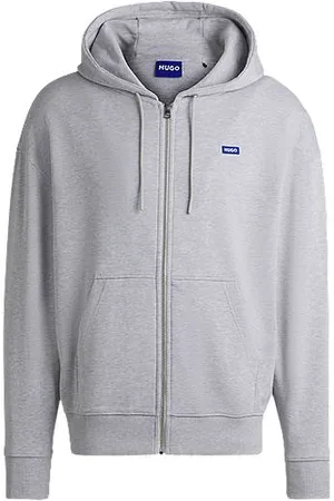 HUGO BOSS All-gender relaxed-fit hoodie in cotton terry
