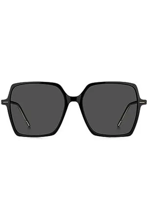 HUGO BOSS Acetate sunglasses with striped core wire