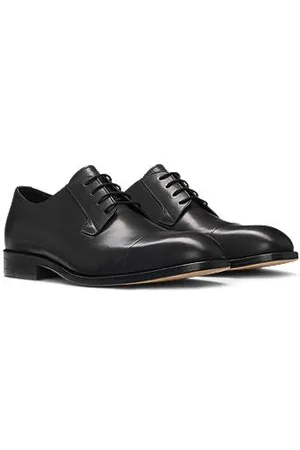 HUGO BOSS Cap-toe Derby shoes in leather