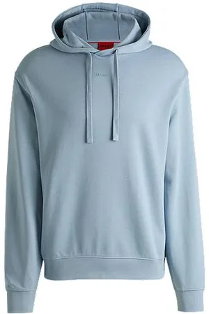 HUGO BOSS Cotton-terry relaxed-fit hoodie with logo print