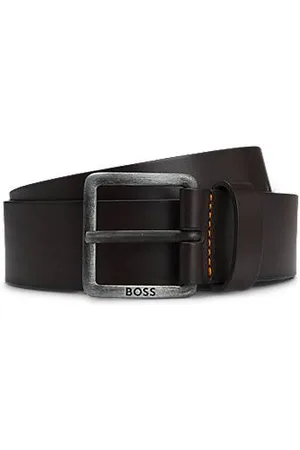 HUGO BOSS Leather belt with logo buckle