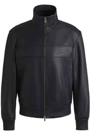 HUGO BOSS Porsche x regular-fit jacket in leather