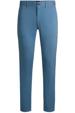 HUGO BOSS Slim-fit chinos in stretch-cotton satin