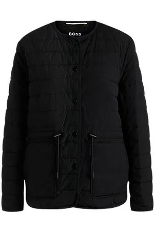 HUGO BOSS Water-repellent padded jacket with drawcord waist