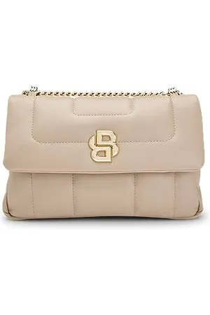 HUGO BOSS Quilted shoulder bag with Double B monogram hardware