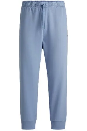 HUGO BOSS Stretch-cotton tracksuit bottoms with logo print