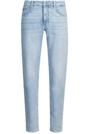 HUGO BOSS Maine regular-fit jeans in blue mechanical-stretch denim