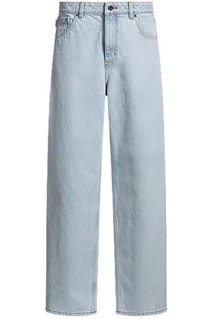 HUGO BOSS Relaxed-fit jeans in blue denim