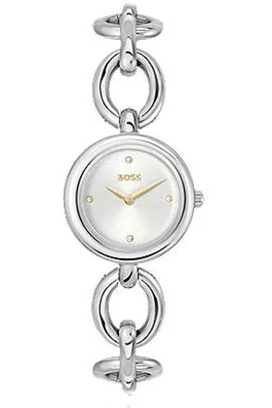 HUGO BOSS Silver-tone watch with ring bracelet