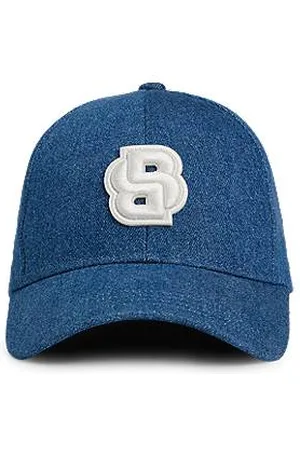 HUGO BOSS Denim cap with Double B monogram