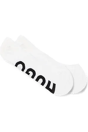 HUGO BOSS Two-pack of invisible socks with silicone heel
