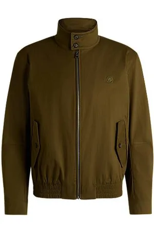HUGO BOSS Cotton-blend jacket with Double B monogram