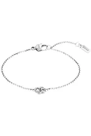 HUGO BOSS Silver-tone bracelet with Double B monogram