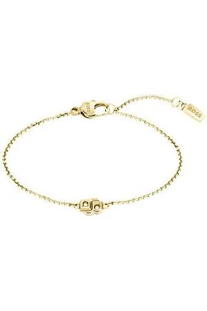 HUGO BOSS Gold-tone chain bracelet with Double B monogram