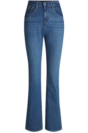 HUGO BOSS Bootcut jeans in blue comfort-stretch denim