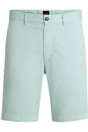 HUGO BOSS Slim-fit shorts in stretch-cotton twill