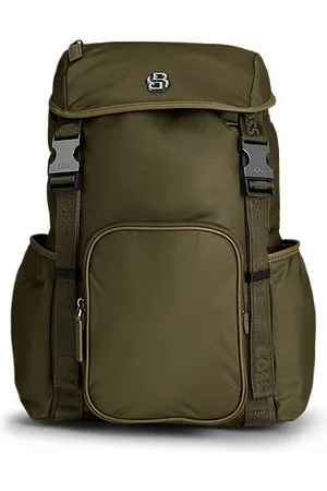 HUGO BOSS SELECTED BY SHOHEI OHTANI Multi-pocket backpack with Double B monogram trim