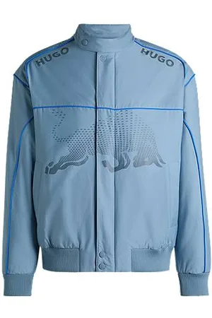 HUGO BOSS X RB water-repellent jacket with degradé bull graphic