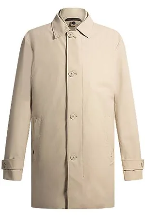 HUGO BOSS Travel-friendly stretch-softshell coat with detachable inner gilet