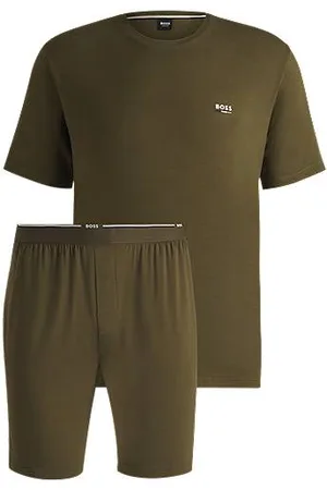HUGO BOSS Gift-boxed pyjamas in stretch-bamboo jersey