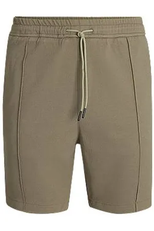 HUGO BOSS Relaxed-fit shorts in stretch Oxford fabric