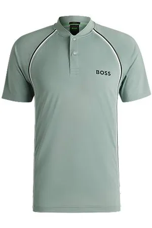 HUGO BOSS Active slim-fit polo shirt in super-stretch mesh
