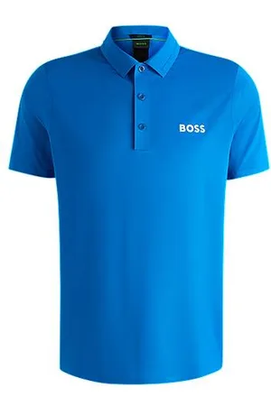 HUGO BOSS Active slim-fit polo shirt with bonded seams