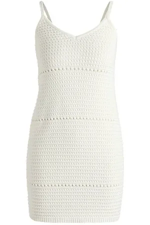 HUGO BOSS Mesh-knit dress with spaghetti straps