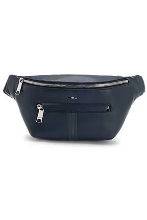 HUGO BOSS Faux-leather belt bag with textured trim