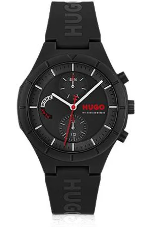 HUGO BOSS Watch with silicone logo strap