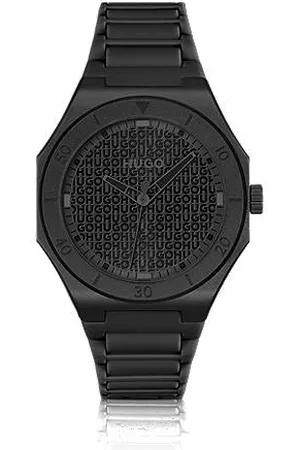 HUGO BOSS Aluminium watch with logo-textured dial