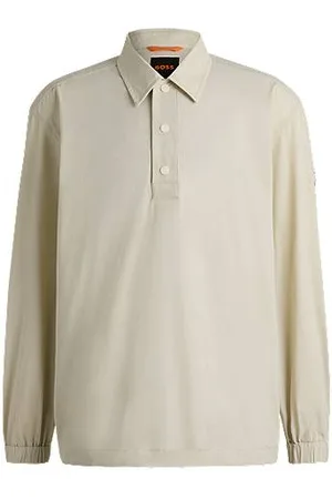 HUGO BOSS Oversized-fit overshirt in water-repellent stretch fabric