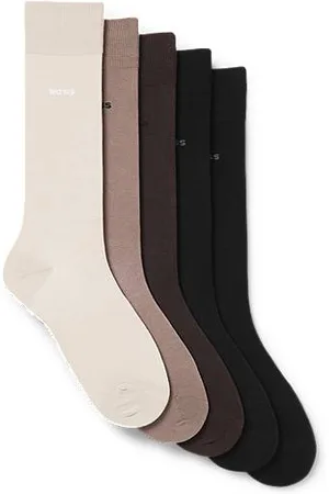 HUGO BOSS Five-pack of regular-length socks in a cotton blend