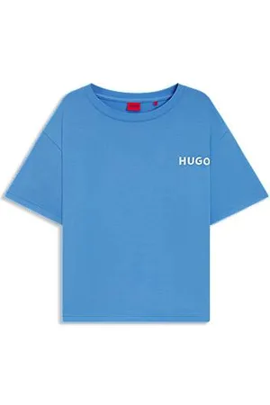 HUGO BOSS Relaxed-fit pyjama T-shirt in stretch jersey