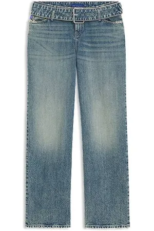 HUGO BOSS Baggy-fit jeans with denim belt