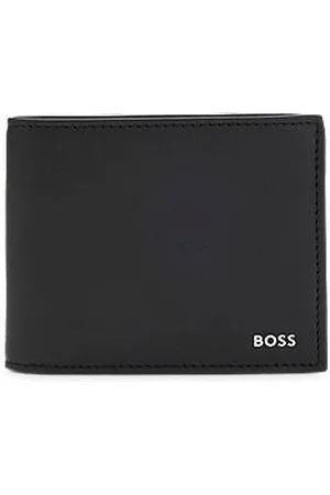 HUGO BOSS Wallet with silver-foil logo print