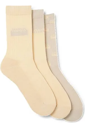 HUGO BOSS Three-pack of short-length socks with split logos