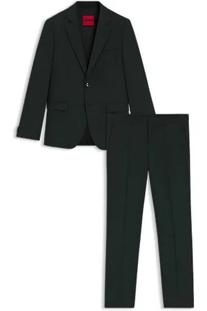 HUGO BOSS Extra-slim-fit suit in patterned performance-stretch cloth