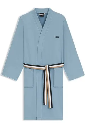 HUGO BOSS Cotton-terry dressing gown with quick-dry inner